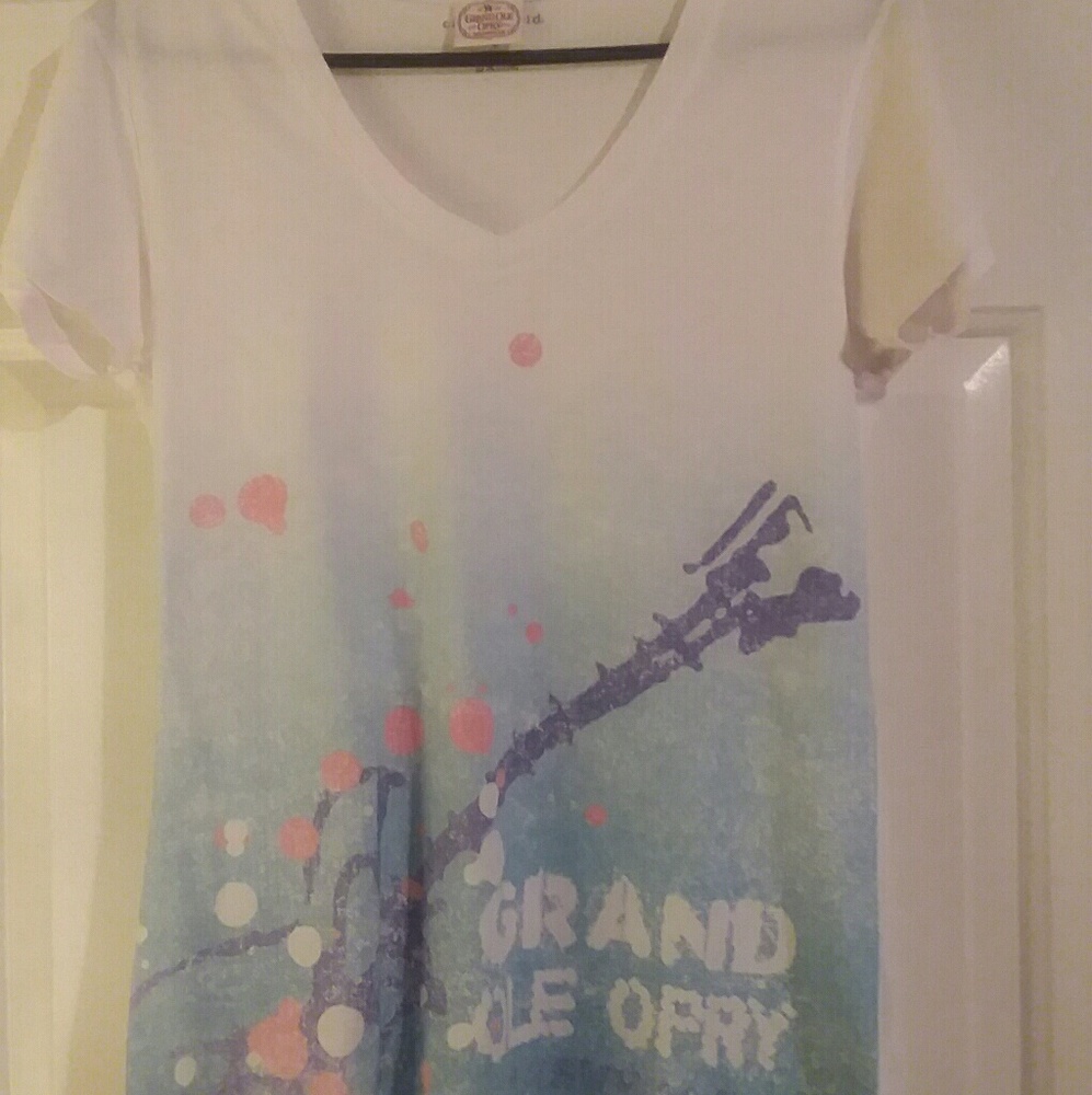 White Grand Ole Opry Nashville Tee Shirt size L